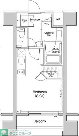 ザ・パークハビオ荏原中延プレイスの物件間取画像